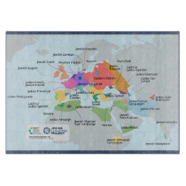 Tabua De Cortar Map of Jewish languages 