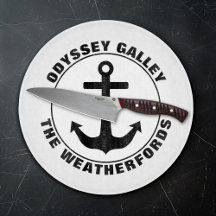 Nome da família e do barco personalizados da âncor