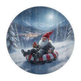 Tabua De Cortar Norwegian Nisse Sledding, Cutting Board