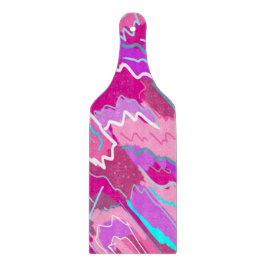 Tabua De Cortar Nostalgia Pop Art em Magenta