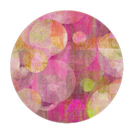 Tábua De Cortar o conselho de corte redondo das casas felizes