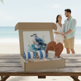 Tabua De Cortar Ocean Breeze: Watercolor Seagull
