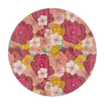 Padrão Floral Rosa Moderno e Magenta para Ela