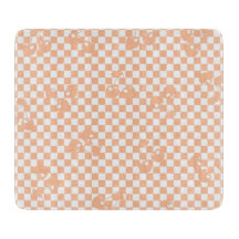 Peach Fuzz Cherry Gingham Patterno