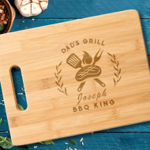 Personalized Dad's Grill BBQ King Utensil Graphic