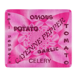 Tabua De Cortar Petal rosa com folhas - Veggies Cortando Conselho