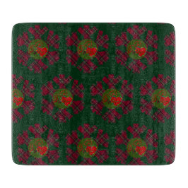 Tabua De Cortar Plaid Snowflake Cutting Boards