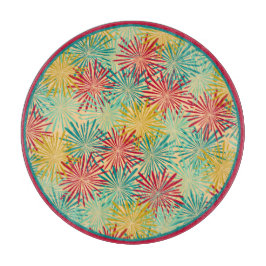 Tabua De Cortar PomPoms (Cores Tropicais) de Tinsel de Natal Retro