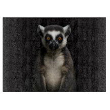 Quadro de vidro Preto 4 Luxe Gentle Lemur