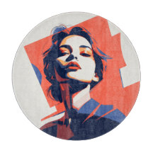 Retrato de na moda Geométrico
