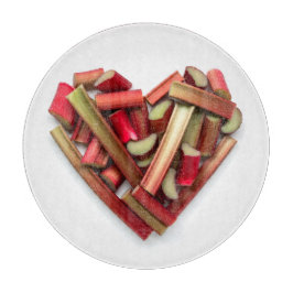 Tabua De Cortar Rhubarb Heart