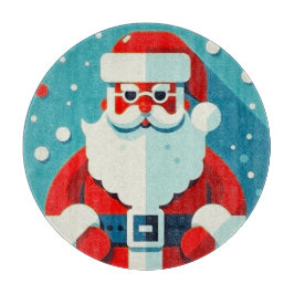 Tabua De Cortar rosto feliz do Papai Noel
