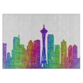 Tabua De Cortar Skyline de Seattle