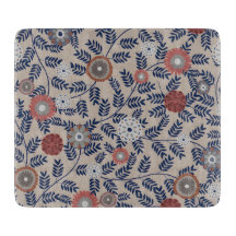 Stunning Teal and Magenta Foliage Pattern 