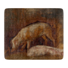 Suínos numa Arte Animal Estável