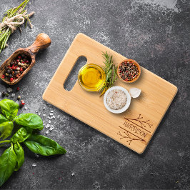 Tábua De Cortar Twigs Border Monogramas Enchidos Conselhos