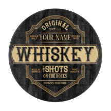 Whiskey personalizado no Bar do rótulo do líquido