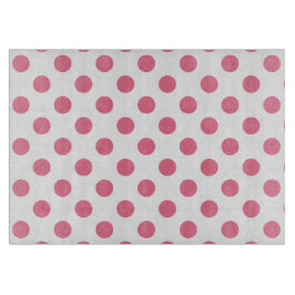 Tabua De Corte Bolinhas rosa e branca