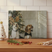 Tábua de Corte Cachorros Natal Presente de Festa