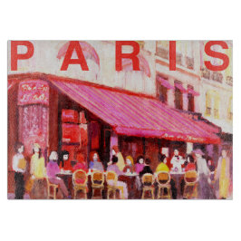 Tábuas De Cortar O conselho de corte de vidro de Paris