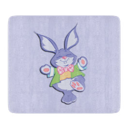 Tabuas De Corte Dançando Coelhinho de Páscoa Roxo