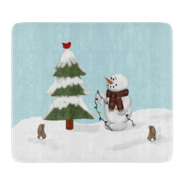 Tábuas De Corte Decoração Do Conselho De Corte De Natal Em Árvore