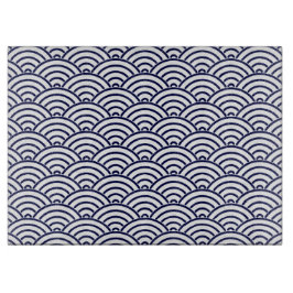 Tábuas De Vidro Escala de Peixes Japonês Koinobori em Azul Delft