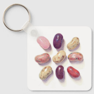 TAC TIC TOE JELLY BEANS Aluminium Square Chaveiro