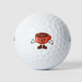 Taça de Café de Cartoon Jogada e Engraçada