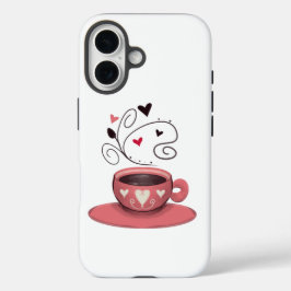 Taça de café rosa
