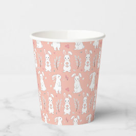 Taça de Festa de Coelho Rosa-Rosa-Pastel