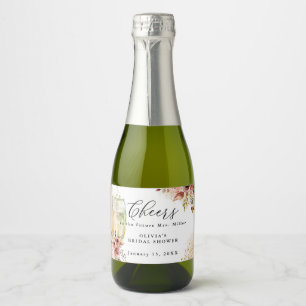 Taça de Vinho Espumante Ferrugem e Dourado Chá de