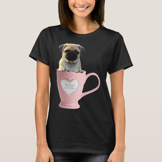 Taça Pug L Classic T-Shirt 2 (Frente)