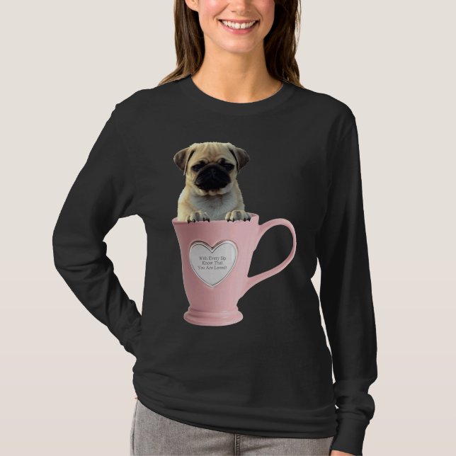 Taça Pug L Classic T-Shirt 2 (Frente)
