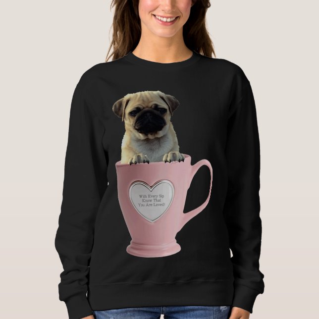 Taça Pug L Classic T-Shirt 2 (Frente)