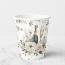 Taças de Champanhe Floral Blush