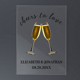 Taças de Champanhe Para Brindar ao Amor