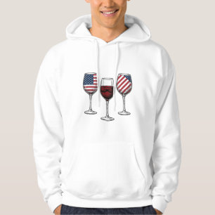Taças de Vinho Patrióticas Design de Camiseta Veto