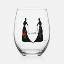 Taças de Vinho sem Pé de 475ml Personalizadas Les 