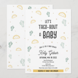Taco-Bout a Baby, Fiesta Chá de fraldas Convite
