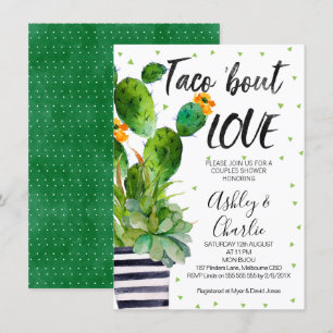 Taco Bout Love Casais Convite para Chá