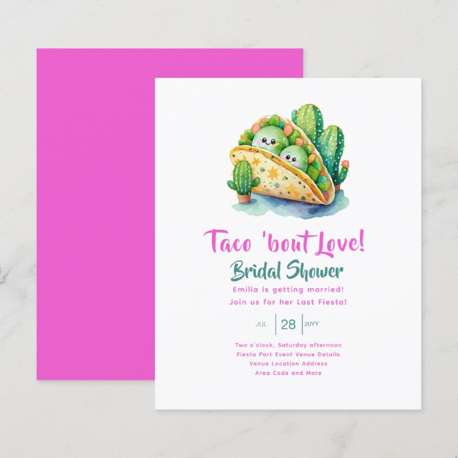 Taco 'Bout Love! Chá de panela de Última Parte (Frente/Verso)