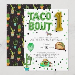 Taco Bout One   Primeiro Convite de Aniversário