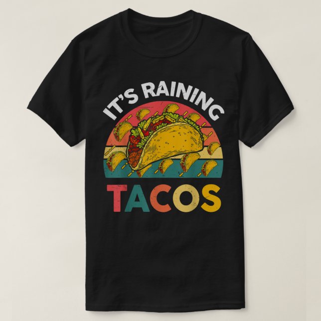 Taco Chove Camisas Crianças Jovens Crianças Engraç (Frente do Design)