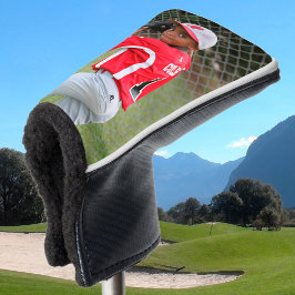 Taco de golfe personalizado com foto única e novid