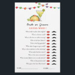 Taco e Tequila Fiseta Jogo de Chá "Adivinha quem"<br><div class="desc">Taco & Tequila Mexicano Fiesta game com taco de aquarela pintada manualmente e Margarita. Como jogar: os convidados adivinham se a noiva ou noiva disse as frases listadas. A pessoa com a resposta mais correta ganha. Verifique a coleção de chás de panela Cocktail para ver os itens correspondentes.</div>