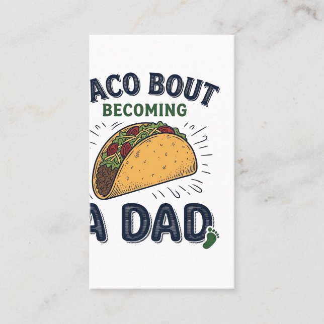 Taco Engraçado Sobre se Tornar um Pai Anúncio de G (Frente)