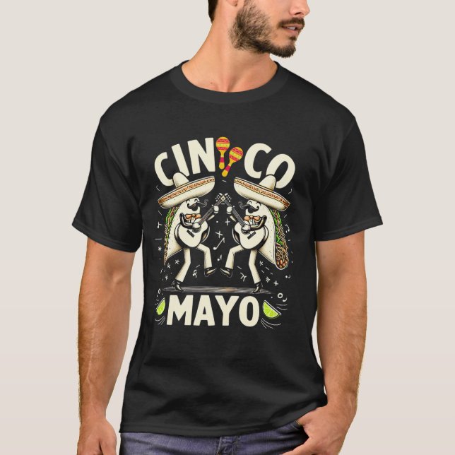 Taco Lover Comida Cinco De Mayo 2024 T-Shirt Cláss (Frente)