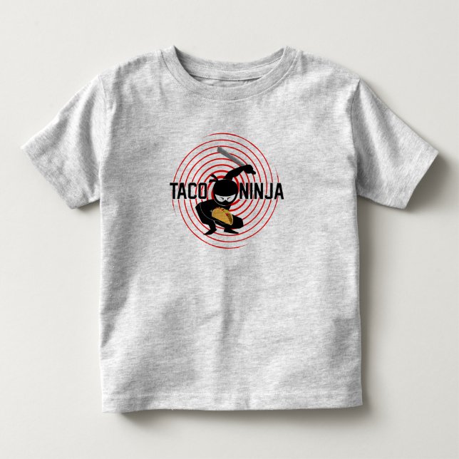 Taco Ninja Design - Toddler Fine Jersey T-Shirt (Frente)