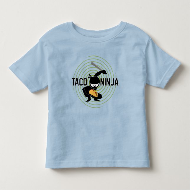 Taco Ninja Design - Toddler Fine Jersey T-Shirt (Frente)